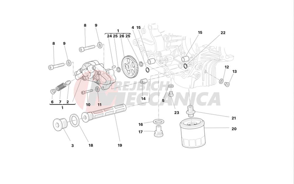 Filters and oil pump