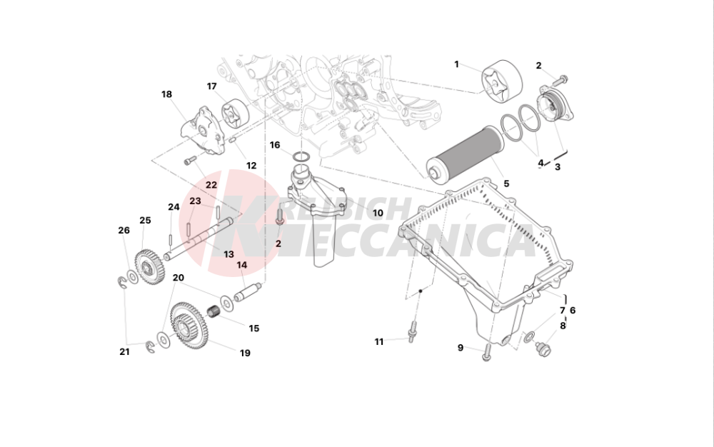 Filters and oil pump