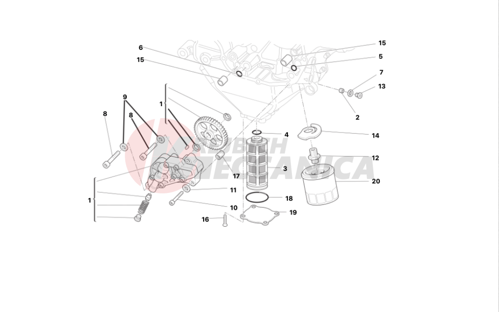 Filters and oil pump