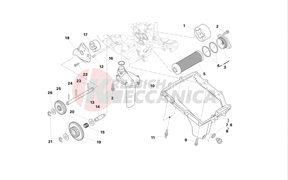 Filters and oil pump