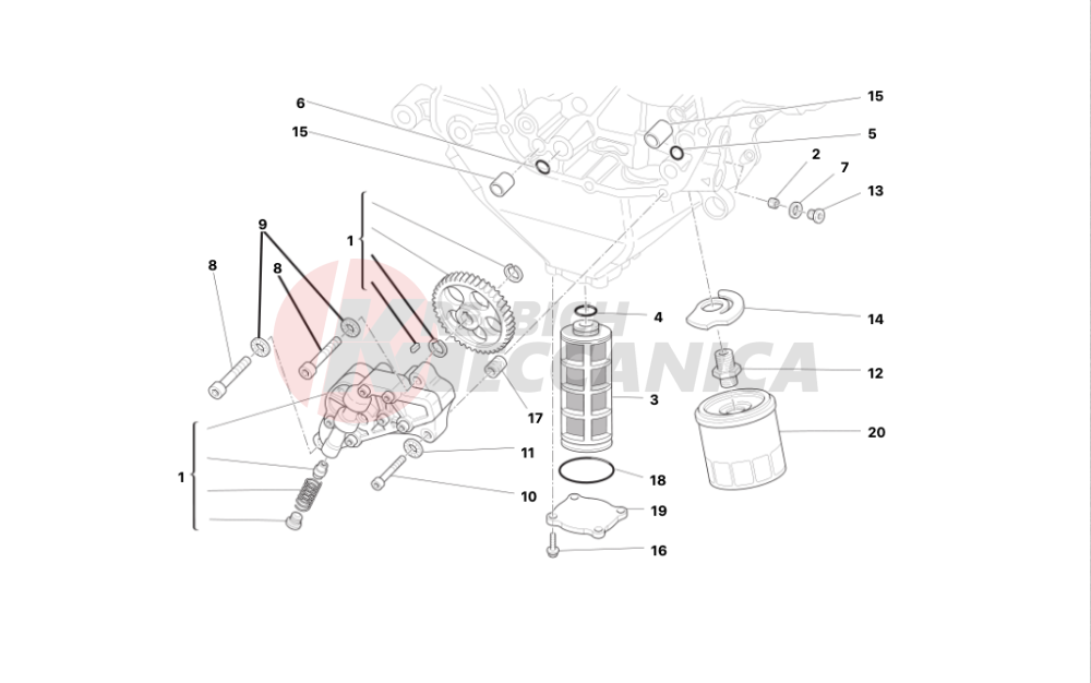Filters and oil pump