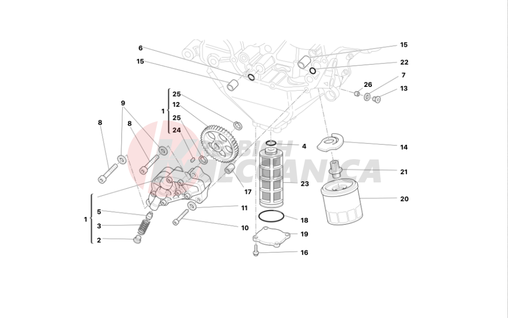 Filters and oil pump