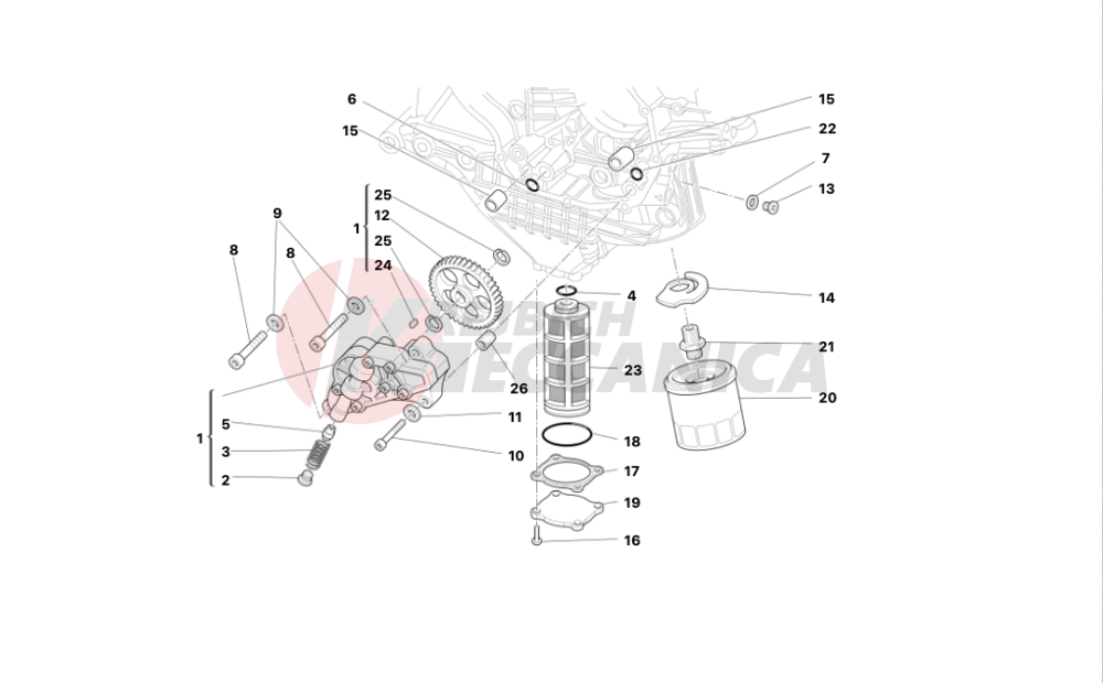 Filters and oil pump