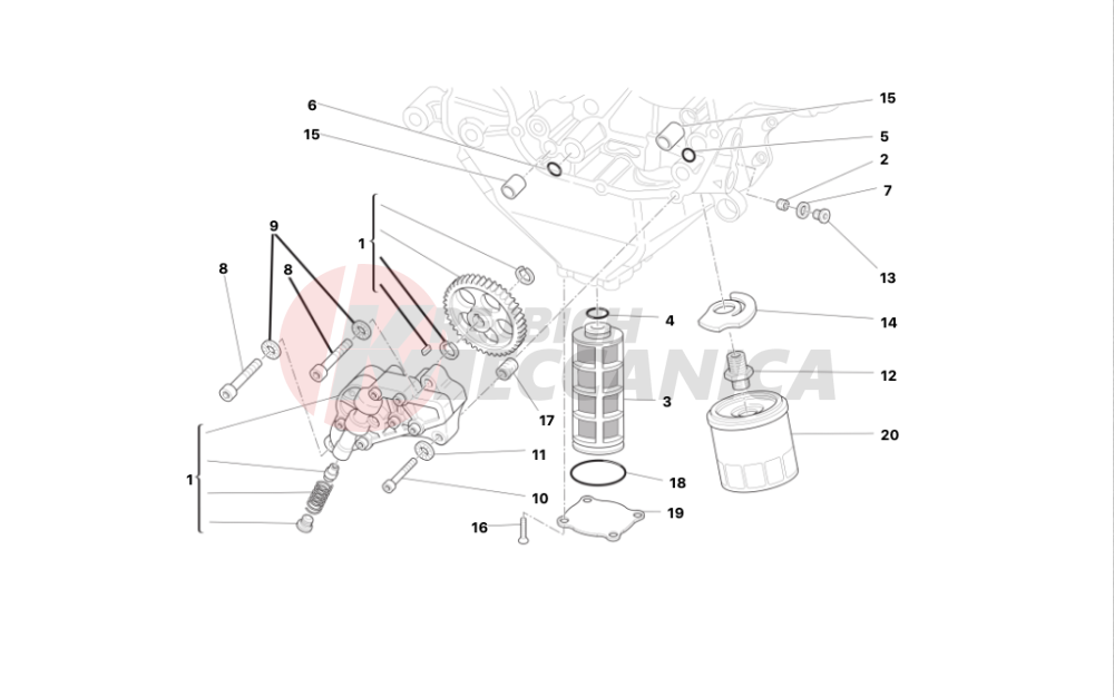 Filters and oil pump