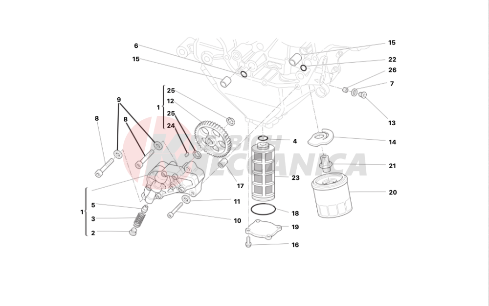 Filters and oil pump