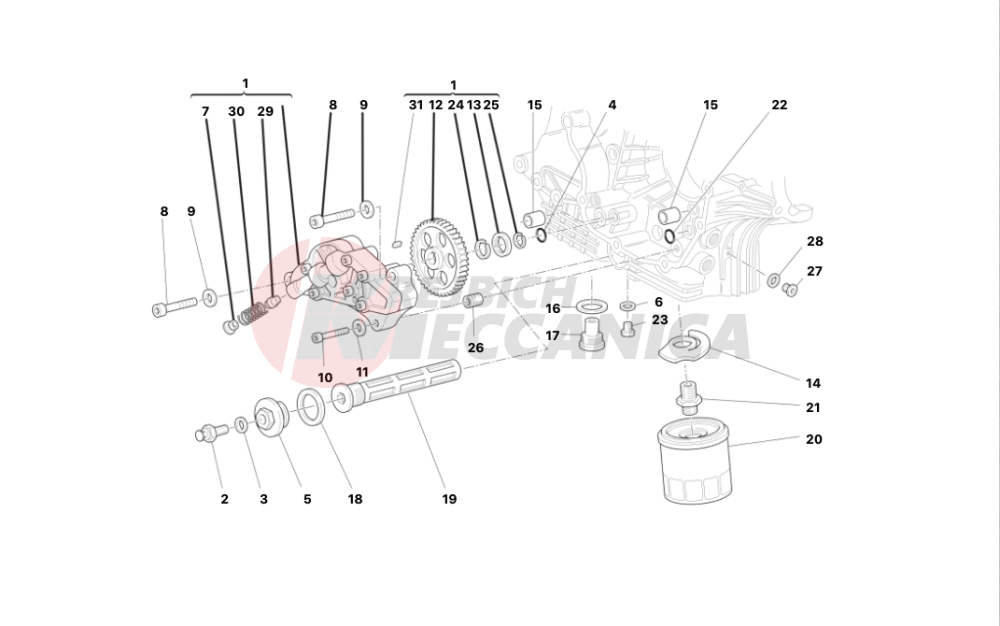 Filters and oil pump