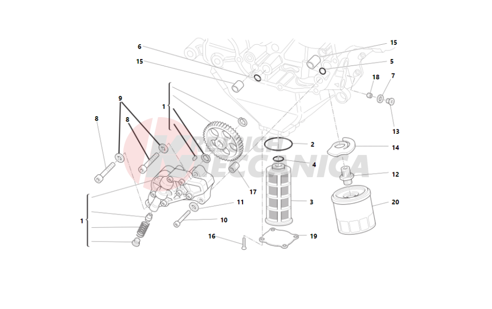 Filters and oil pump