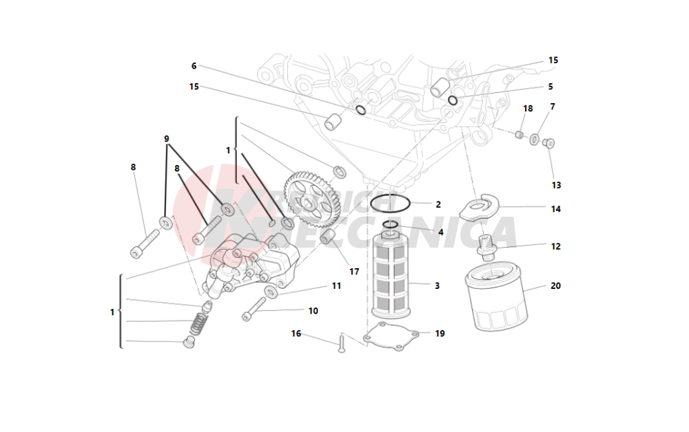 Filters and oil pump