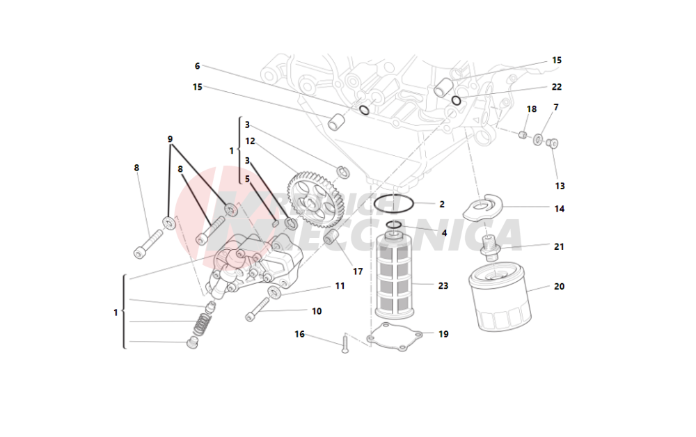 Filters and oil pump