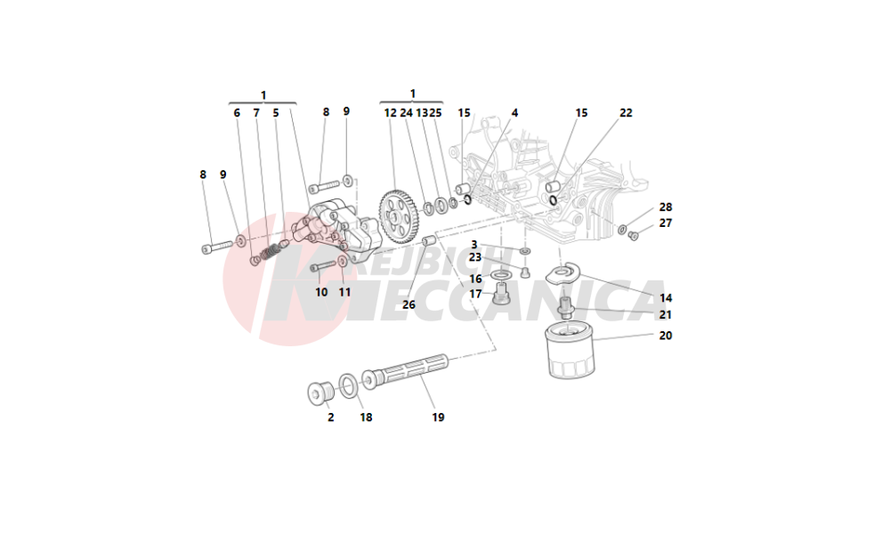 Filters and oil pump