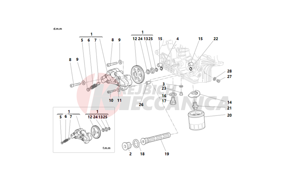 Filters and oil pump