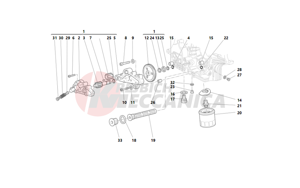 Filters and oil pump