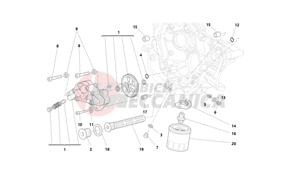 Filters and oil pump