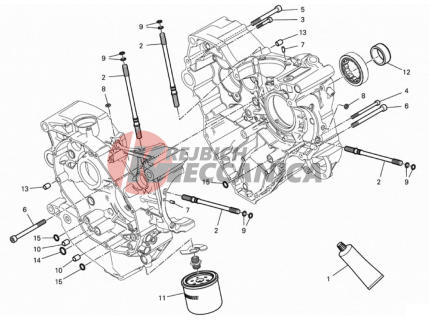 HALF-CRANKCASES PAIR