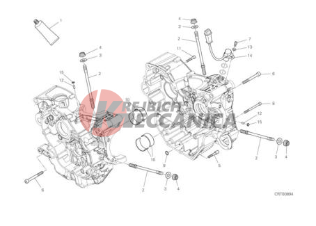 HALF-CRANKCASES PAIR