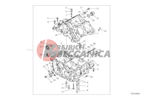 HALF-CRANKCASES PAIR