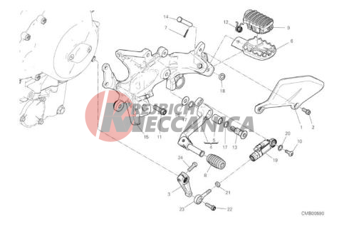 FOOTRESTS, LEFT