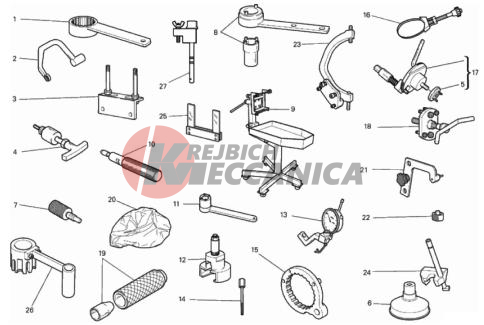WORKSHOP SERVICE TOOLS, ENGINE