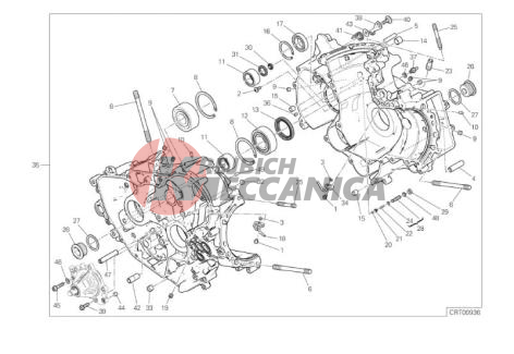 09A HALF-CRANKCASES PAIR