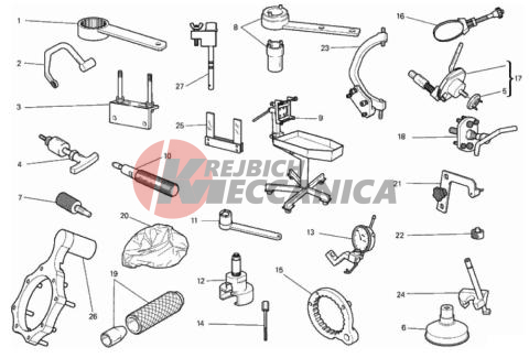WORKSHOP SERVICE TOOLS, ENGINE