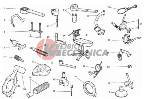 WORKSHOP SERVICE TOOLS, ENGINE