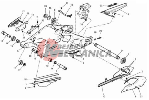 REAR SWINGING ARM