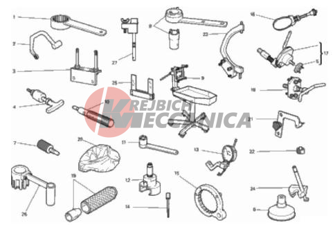 WORKSHOP SERVICE TOOLS, ENGINE