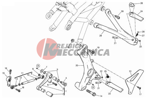 FOOTRESTS, LEFT