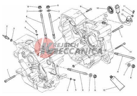 HALF-CRANKCASES PAIR