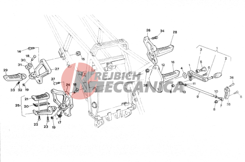GEARCHANGE LEVER - FOOT REST