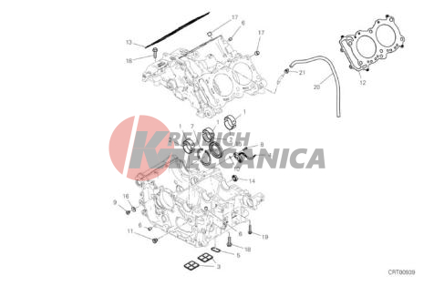 HALF-CRANKCASES PAIR