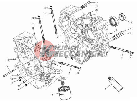 HALF-CRANKCASES PAIR