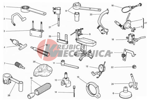 WORKSHOP SERVICE TOOLS, ENGINE