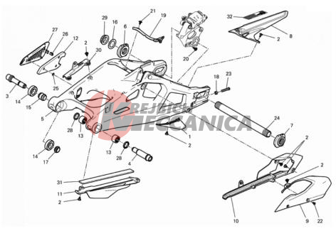 REAR SWINGING ARM