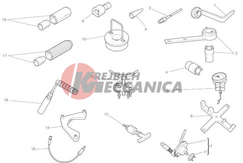 WORKSHOP SERVICE TOOLS, ENGINE