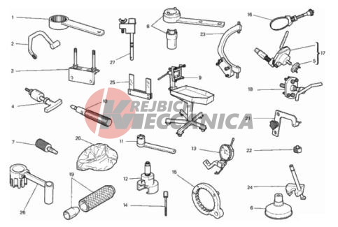 WORKSHOP SERVICE TOOLS, ENGINE