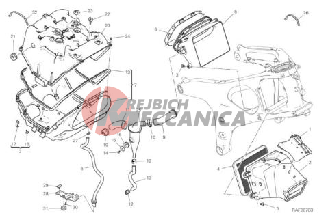 35A AIR INTAKE - OIL BREATHER