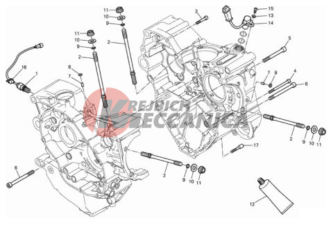 HALF-CRANKCASES PAIR
