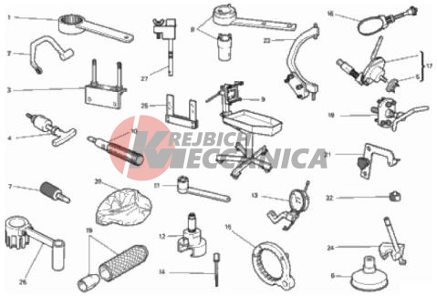 WORKSHOP SERVICE TOOLS, ENGINE
