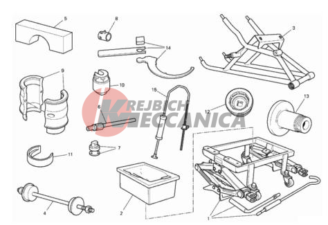 WORKSHOP SERVICE TOOLS (FRAME)