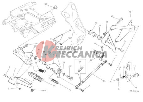 FOOTRESTS, LEFT