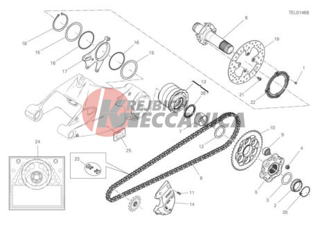 REAR WHEEL SPINDLE