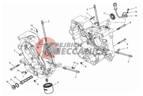HALF-CRANKCASES PAIR