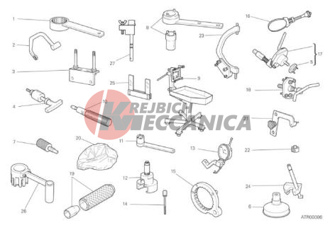 WORKSHOP SERVICE TOOLS, ENGINE