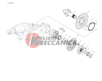 REAR WHEEL SPINDLE