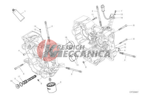 HALF-CRANKCASES PAIR