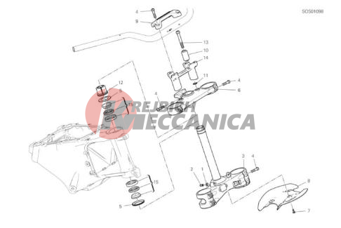 STEERING HEAD BASE ASSEMBLY