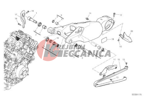 19A REAR SWINGING ARM