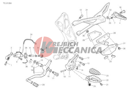 FOOTRESTS, LEFT
