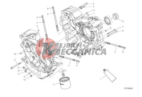 HALF-CRANKCASES PAIR